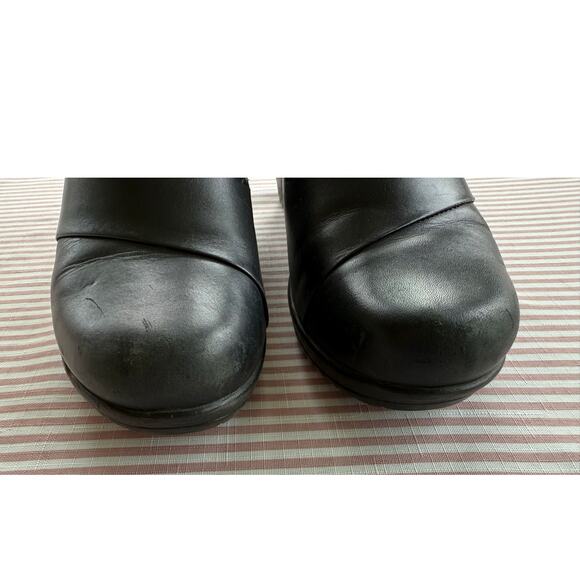 Dansko Rosaline Women's Black Wedge Clog Shoes Size 39 8.5 Casual - Picture 3 of 7